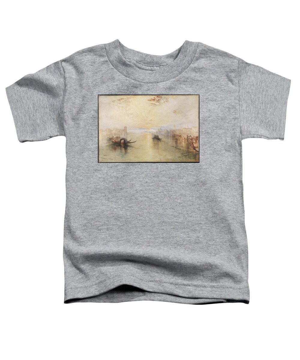 Joseph Mallord William Turner 1775�1851  St Benedetto Toddler T-Shirt featuring the painting Looking towards Fusina by Joseph Mallord