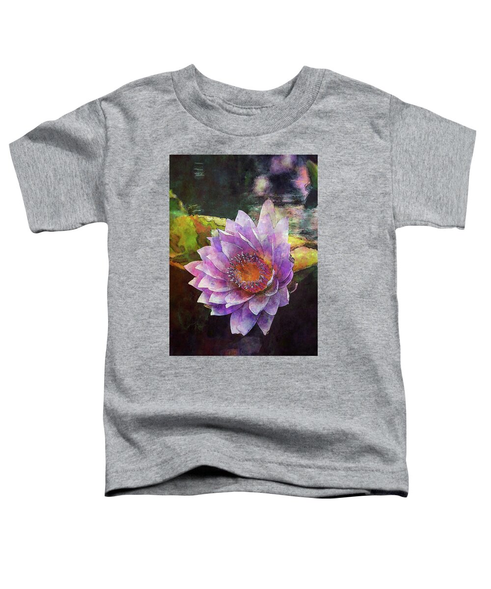 Lost Toddler T-Shirt featuring the photograph Lost Lavender Lotus Blossom 4725 LDP_2 by Steven Ward