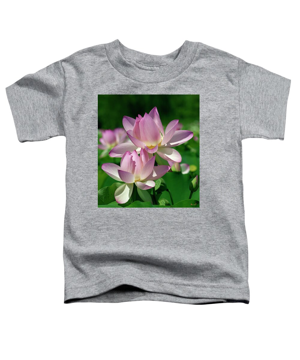 Lotus Toddler T-Shirt featuring the photograph Lotus--Sisters i DL0082 by Gerry Gantt