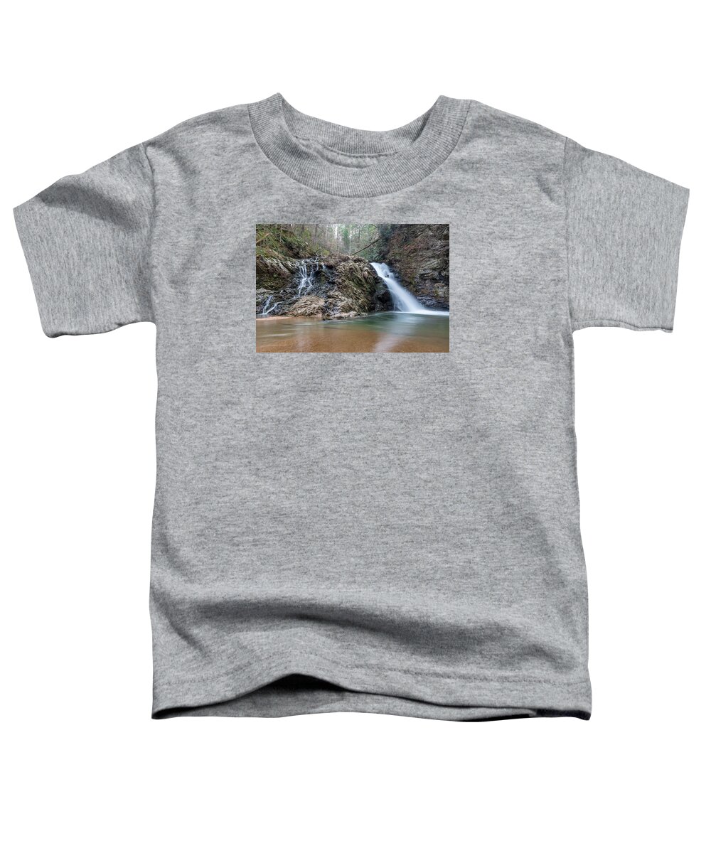 Lower Brasstown Falls Toddler T-Shirt featuring the photograph Lower Brasstown Falls by Chris Berrier
