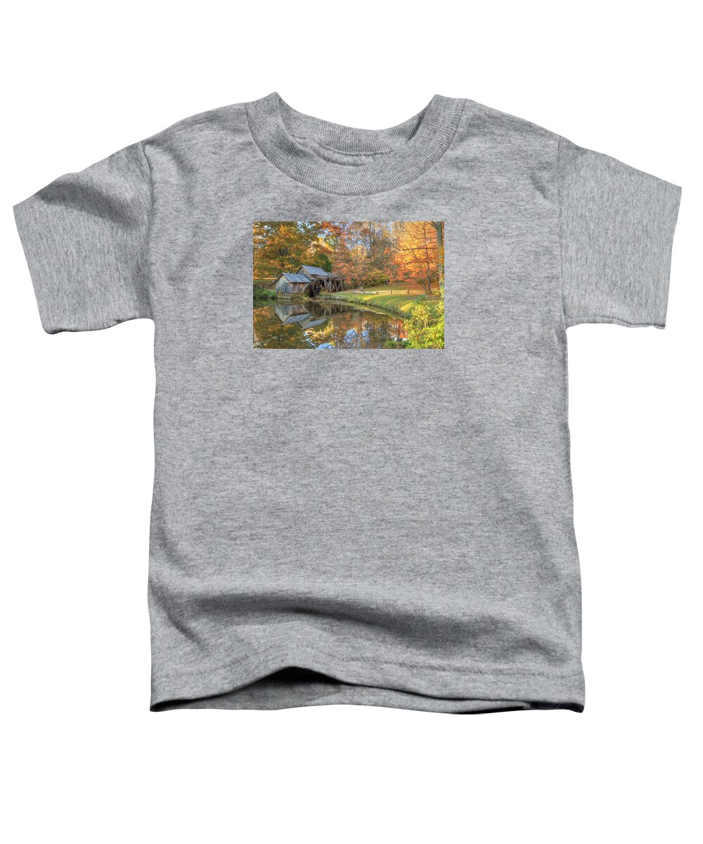 Mill Toddler T-Shirt featuring the photograph Mabry Mill. Blue Ridge Parkway by Doug McPherson