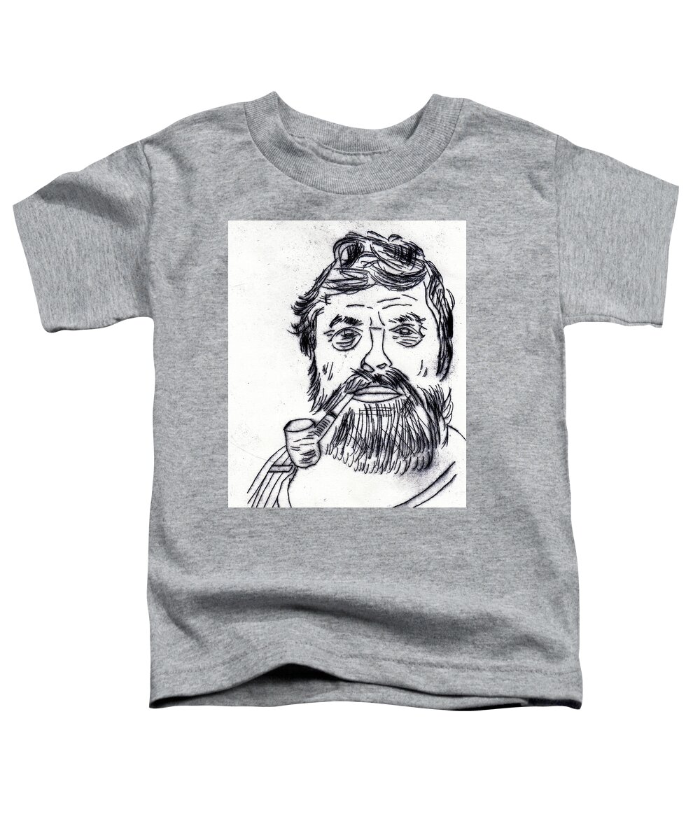 Toddler T-Shirt featuring the photograph Man with Pipe by R Thomas Berner
