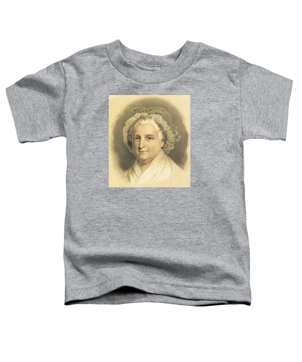 Martha Toddler T-Shirt featuring the painting Martha Washington by American School