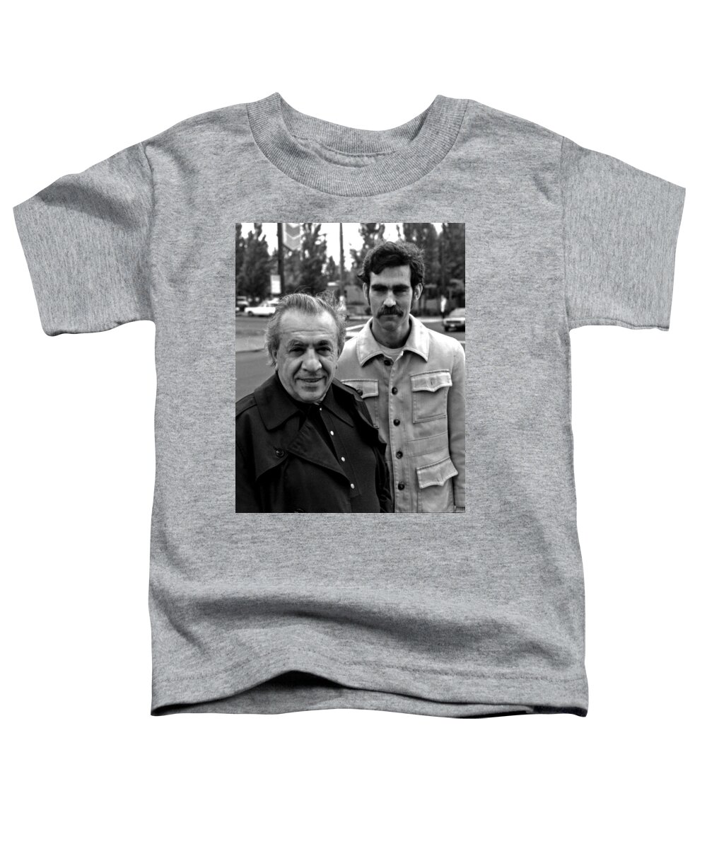 Portrait Toddler T-Shirt featuring the photograph Marty and Guy by Lee Santa