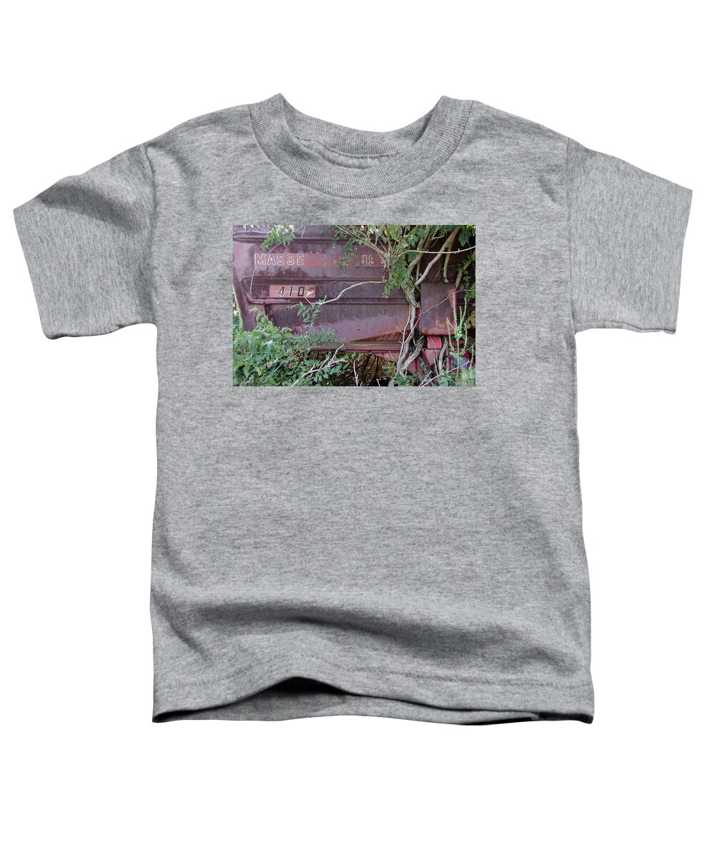 Massey Furguson Toddler T-Shirt featuring the photograph Massey - Under Seige by DArcy Evans