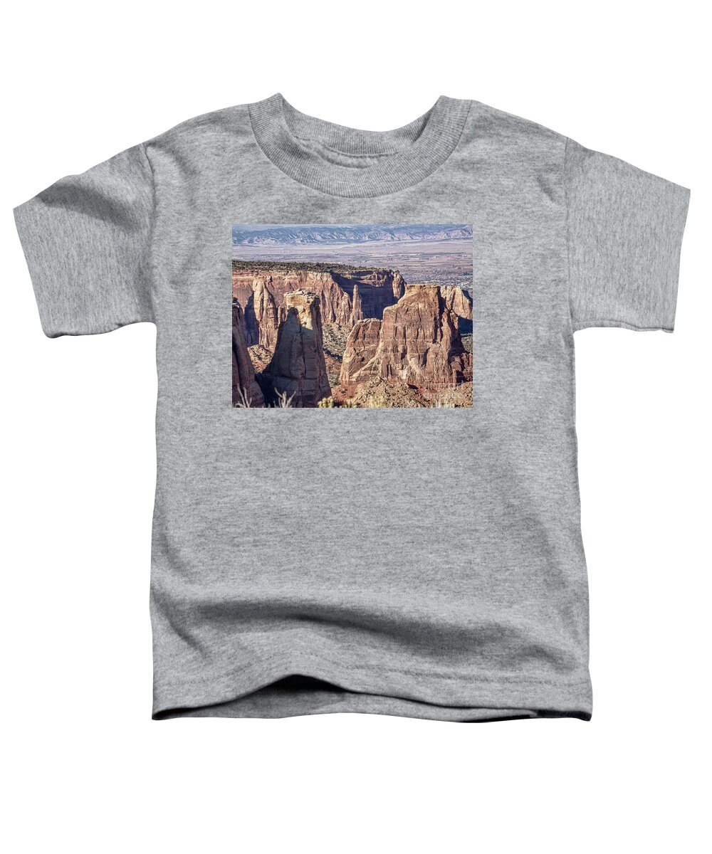 Canyon Toddler T-Shirt featuring the photograph McInnis Canyon 1 by Steven Parker