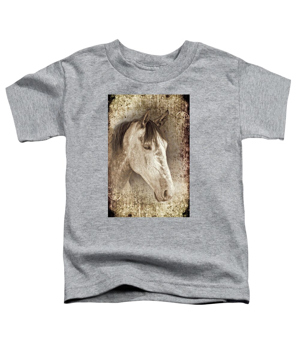 Horse Toddler T-Shirt featuring the photograph Meet The Andalucian by Meirion Matthias