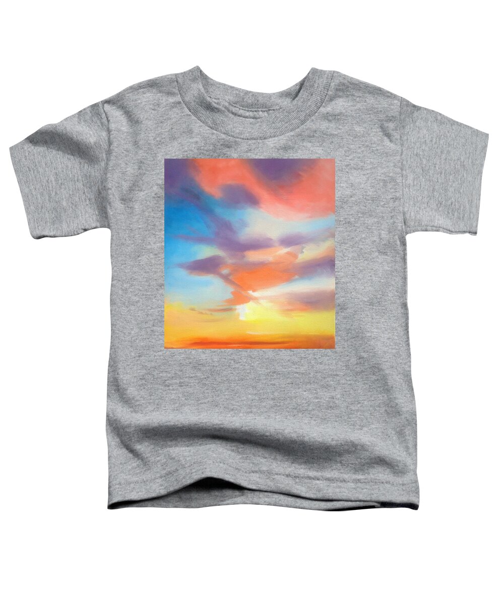 Skyscape Toddler T-Shirt featuring the painting Mendelssohn Symphony #4 by Suzanne Giuriati Cerny