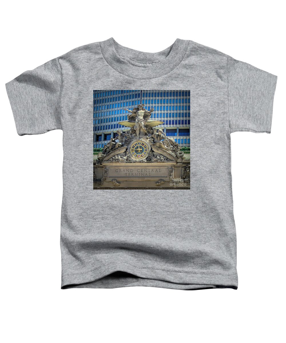 Ornate Toddler T-Shirt featuring the photograph Mercury at Grand Central Terminal by Susan Lafleur