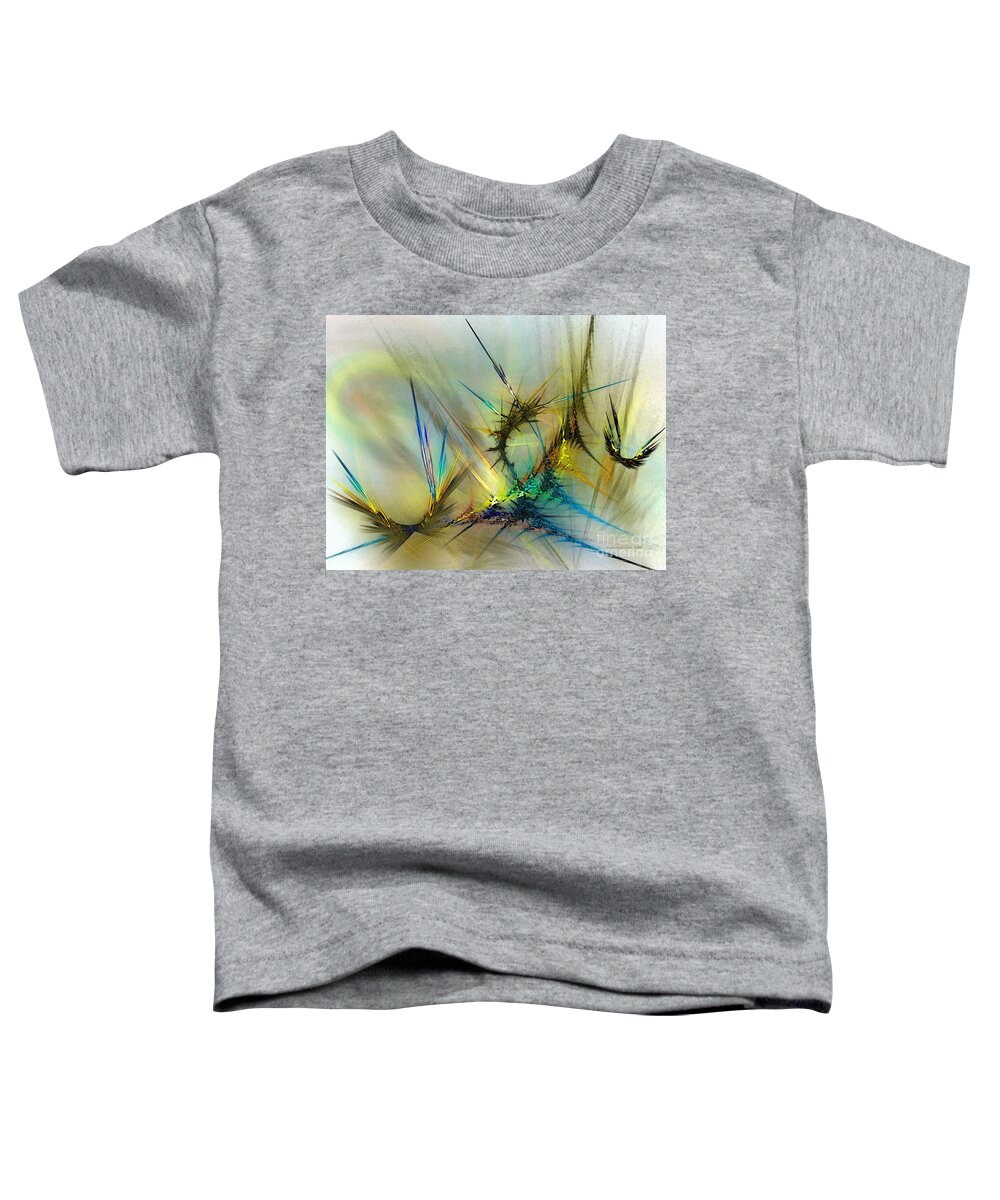 Abstract Toddler T-Shirt featuring the digital art Metamorphosis by Karin Kuhlmann
