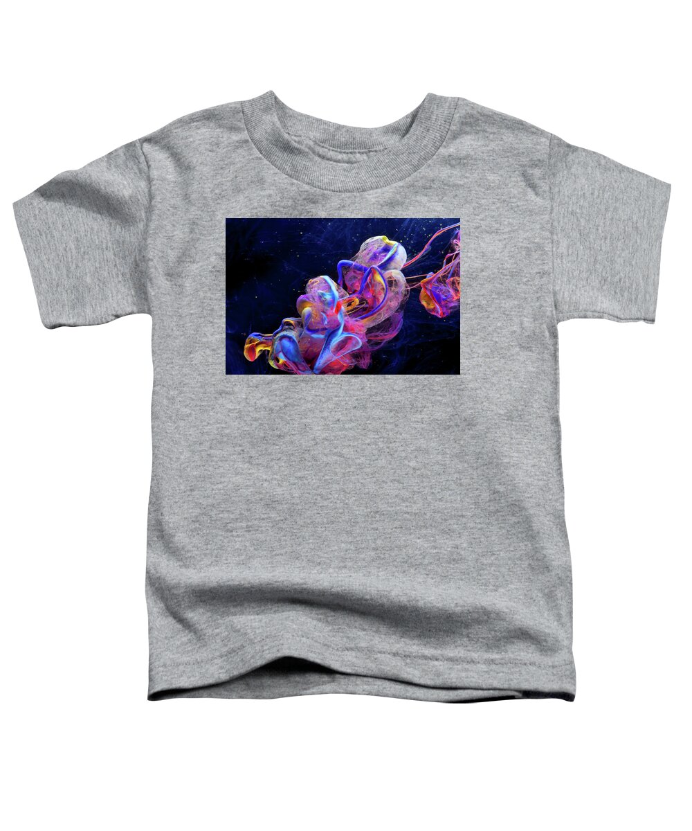 Abstract Toddler T-Shirt featuring the photograph Micro Space - Colorful Abstract Photography by Modern Abstract