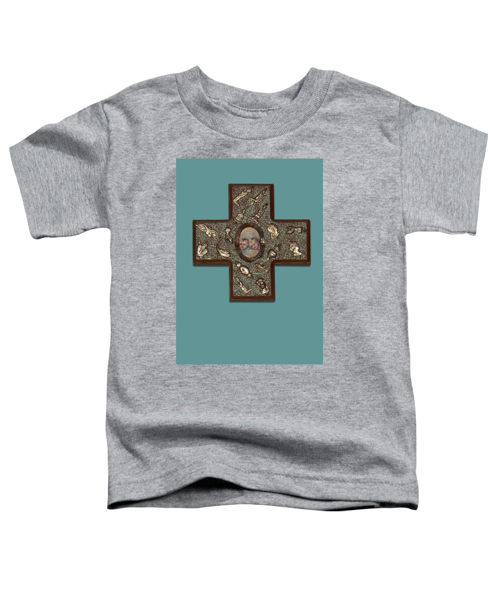 Cross Toddler T-Shirt featuring the photograph Milagro Cross by Anne Cameron Cutri