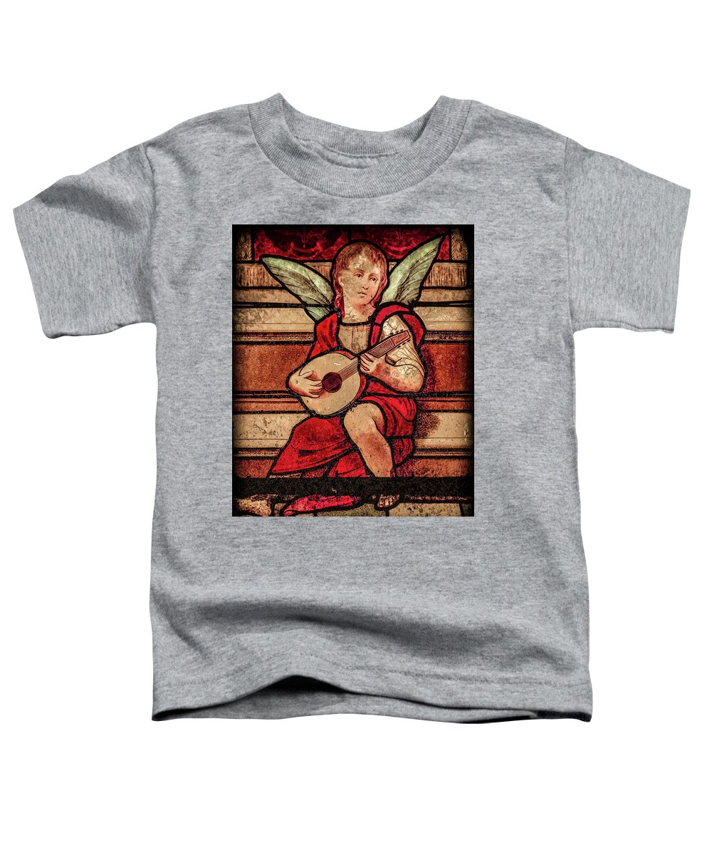 Angel Toddler T-Shirt featuring the photograph Paris, France - Minstrel Angel by Mark Forte