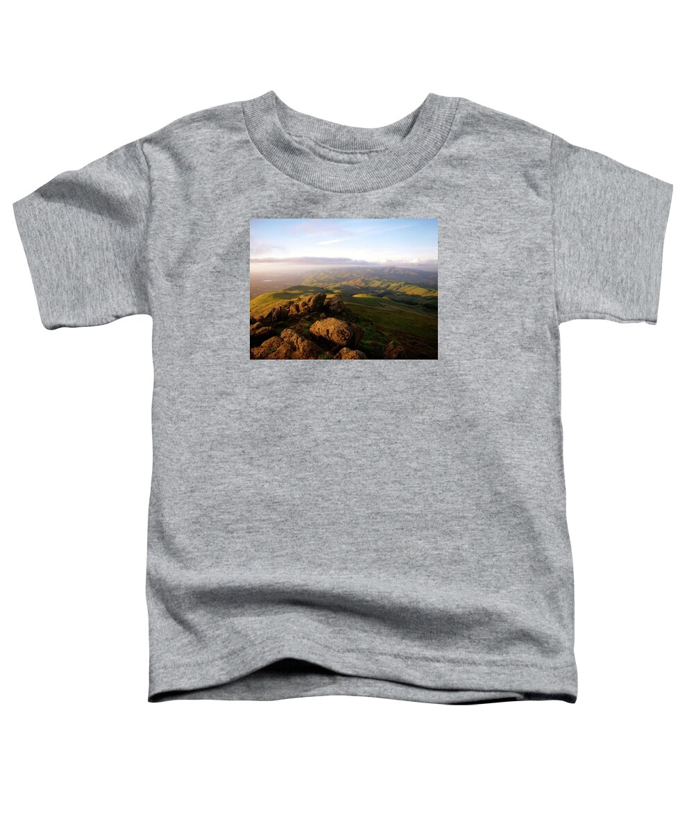  Toddler T-Shirt featuring the photograph Mission Peak San Fran Bay area Cali 2012 by Leizel Grant