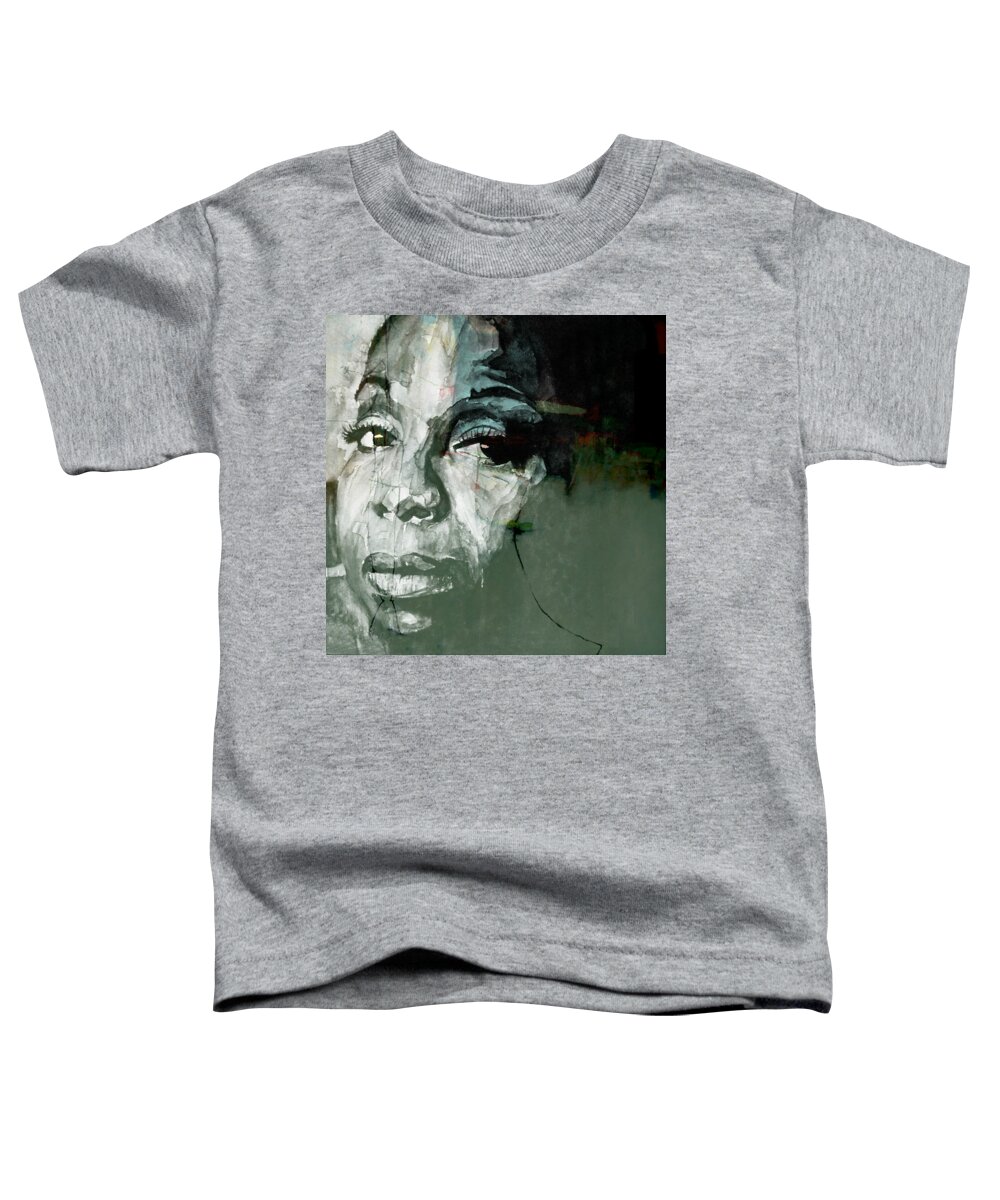 Nina Simone Toddler T-Shirt featuring the mixed media Mississippi Goddam by Paul Lovering
