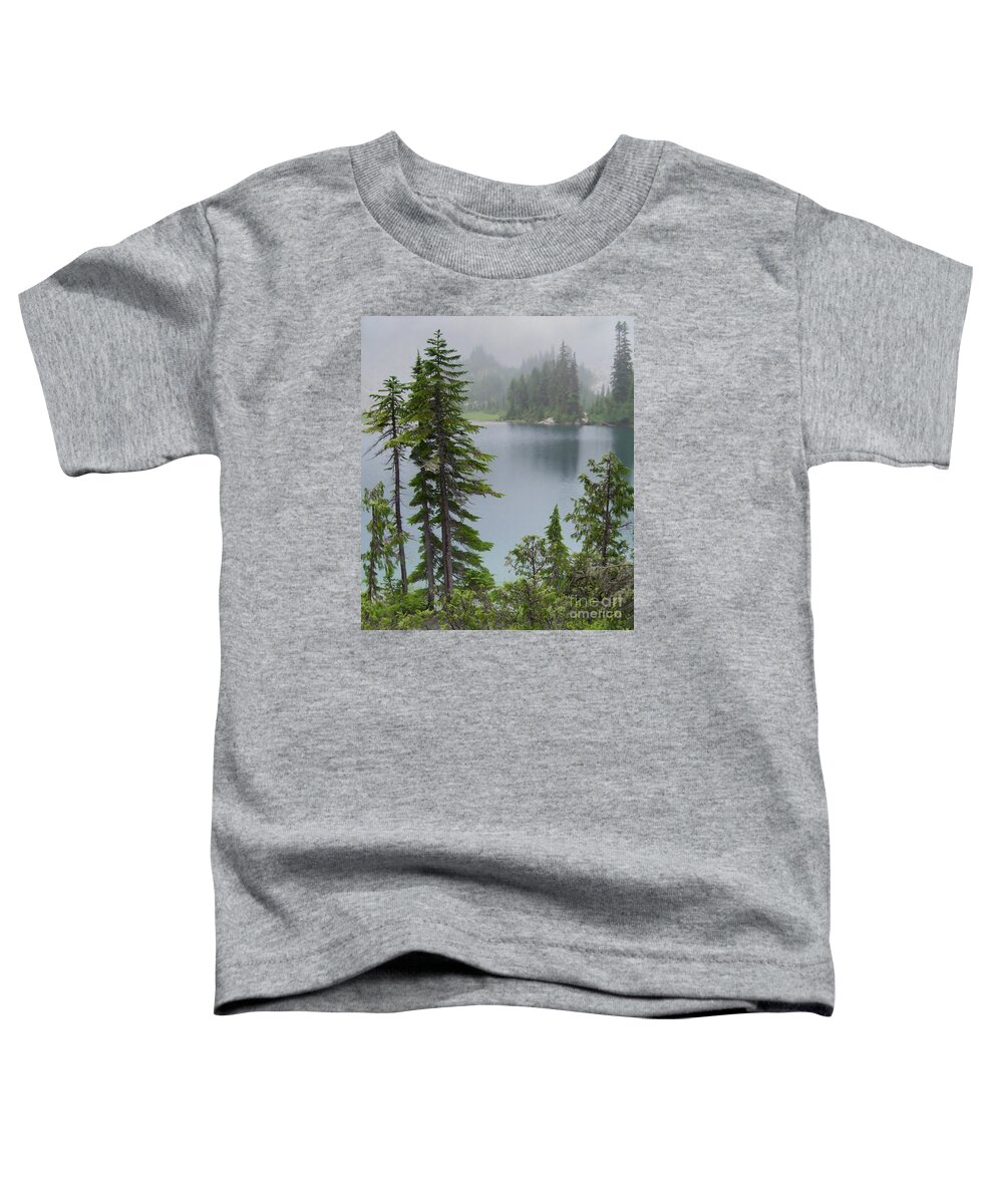 Mist Toddler T-Shirt featuring the photograph Mist at Snow Lake by Charles Robinson