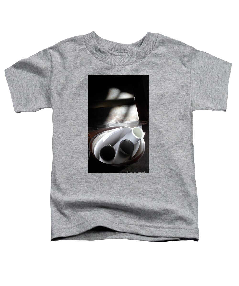 B & W Circles Paper Frozen Time Toddler T-Shirt featuring the photograph Moment in time by J Doyne Miller