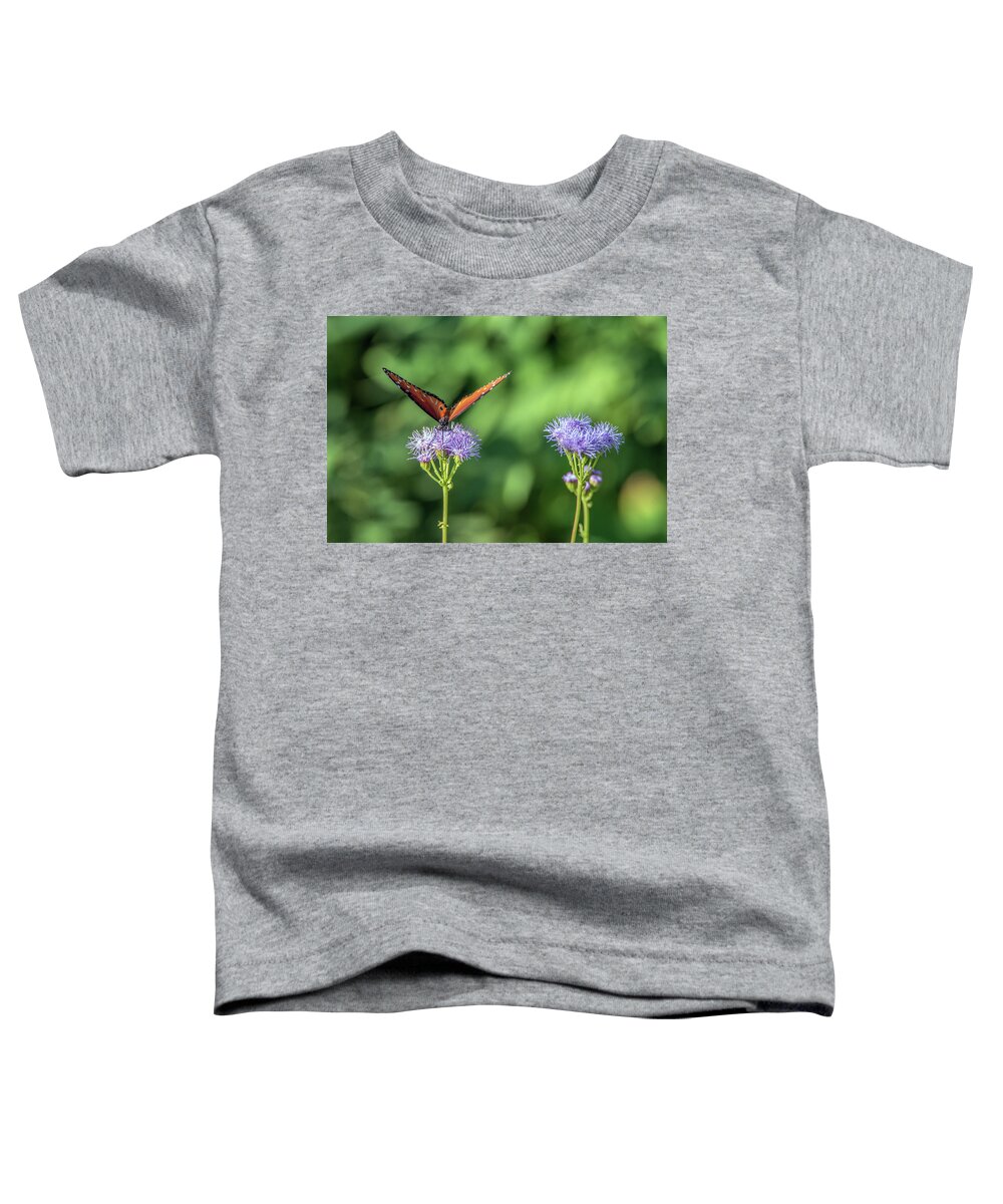 Monarch Toddler T-Shirt featuring the photograph Monarch Butterfly 7478-101017-1cr by Tam Ryan