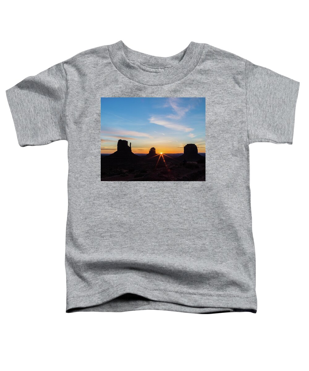 Photography Toddler T-Shirt featuring the photograph Monument Valley Sunrise by Joe Kopp