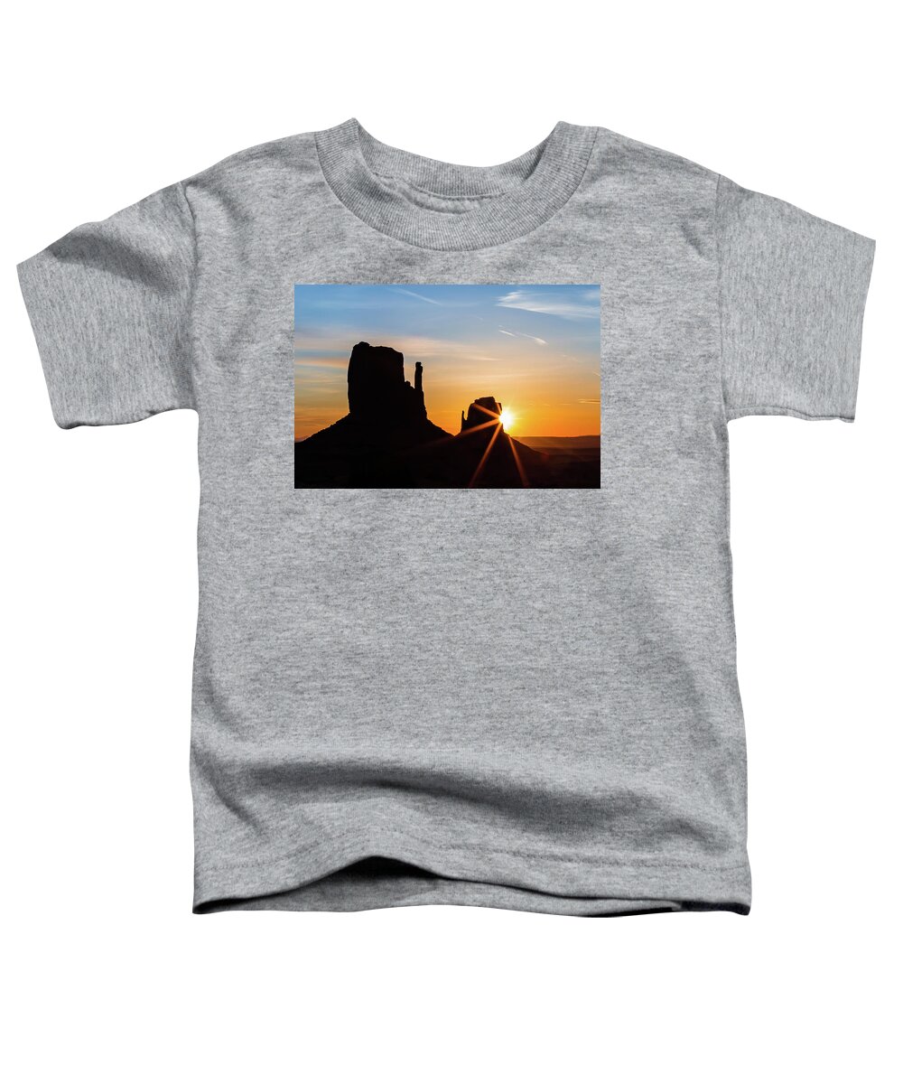 Monument Valley Toddler T-Shirt featuring the photograph Monumental Sunrise by Joe Kopp