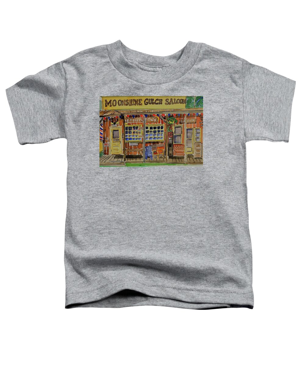 Moonshine Gulch Toddler T-Shirt featuring the painting Moonshine Gulch by Rodger Ellingson
