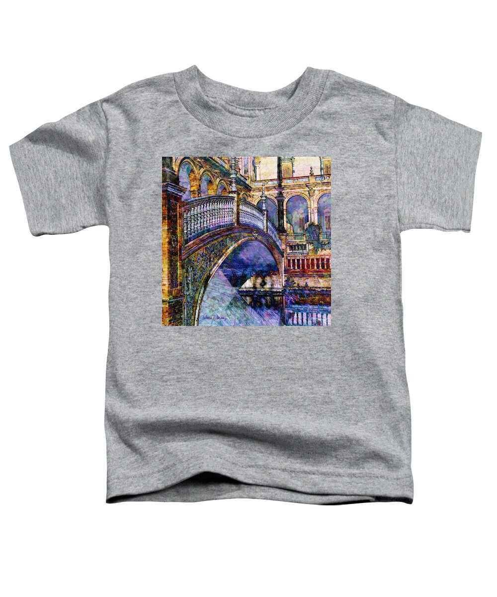 Bridge Toddler T-Shirt featuring the digital art Moorish Bridge by Barbara Berney