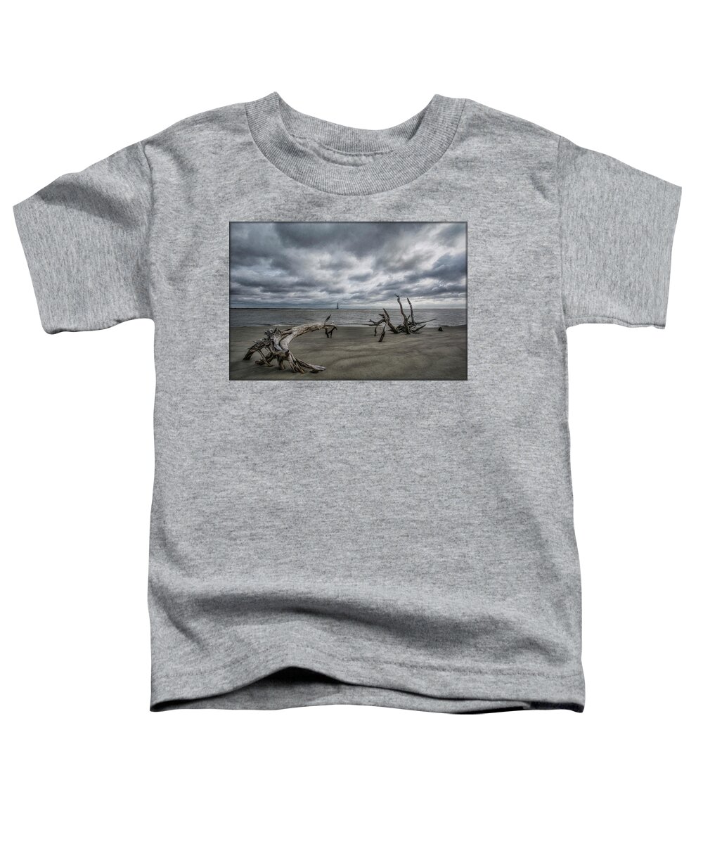 Folly Beach Toddler T-Shirt featuring the photograph Morris Island Lighthouse by Erika Fawcett