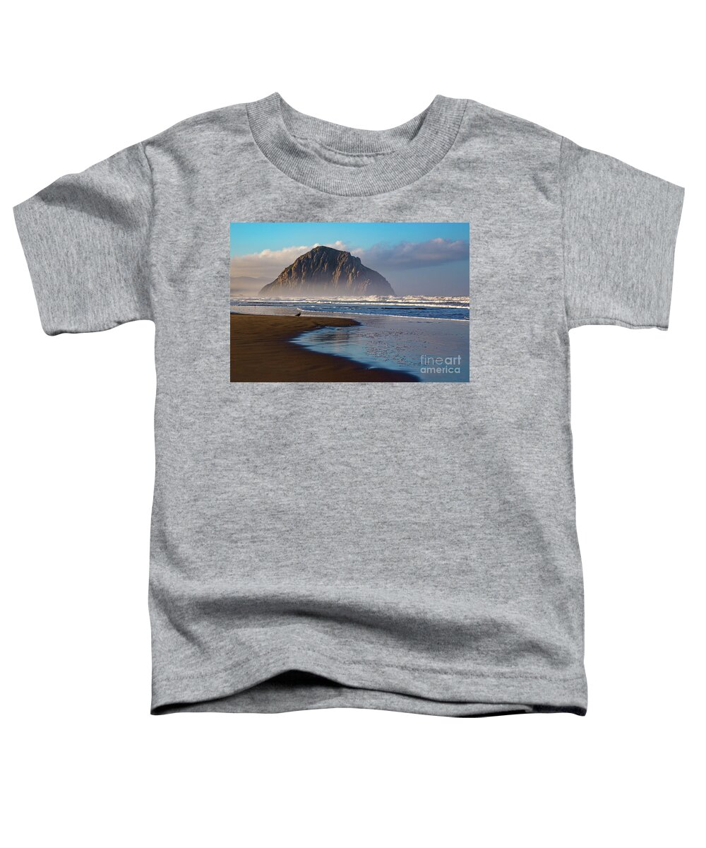 Morro Bay Toddler T-Shirt featuring the photograph Morro Rock and the Shoreline by Mimi Ditchie