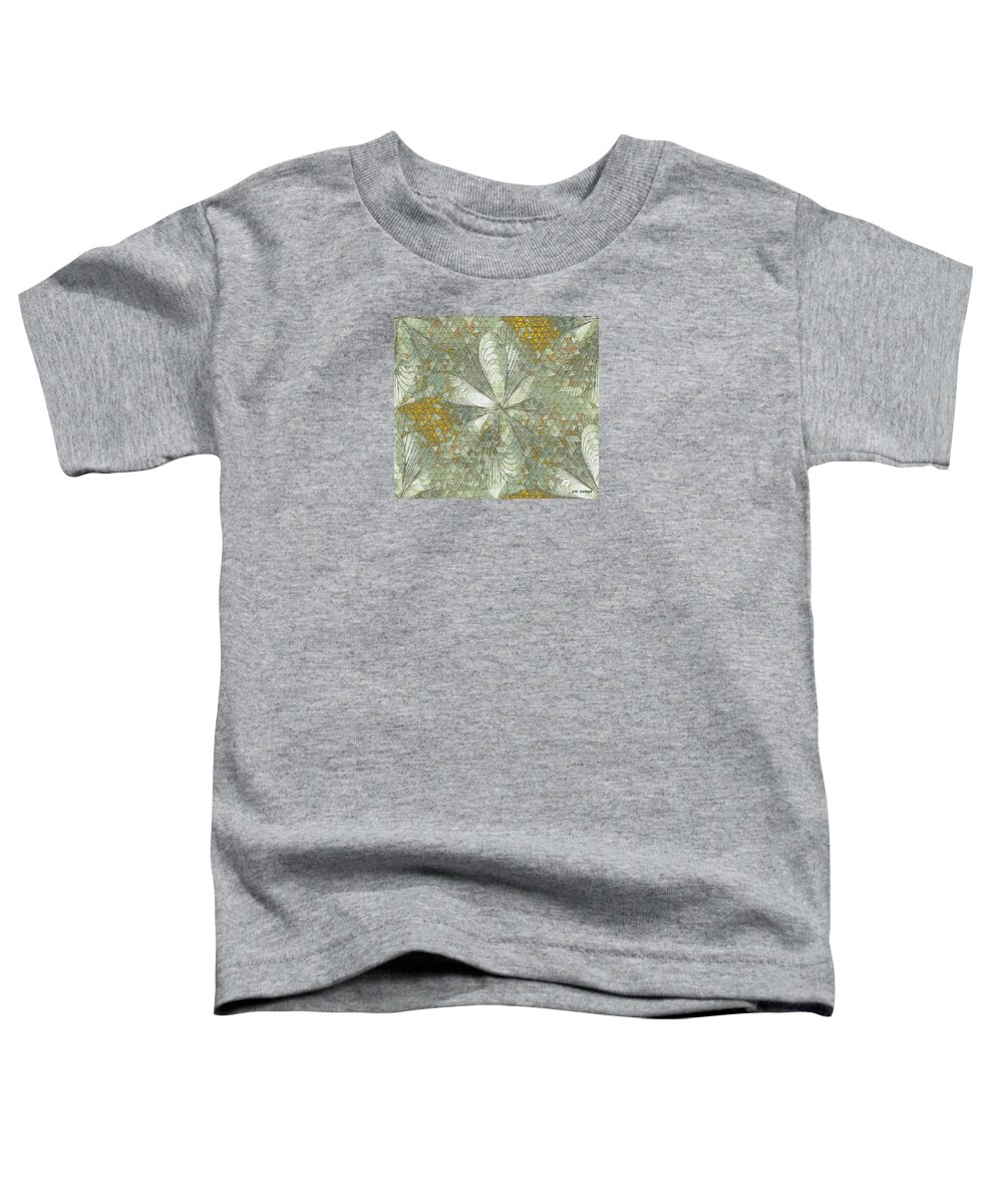 Abstract Toddler T-Shirt featuring the digital art Mosaic #140 B by Iris Gelbart
