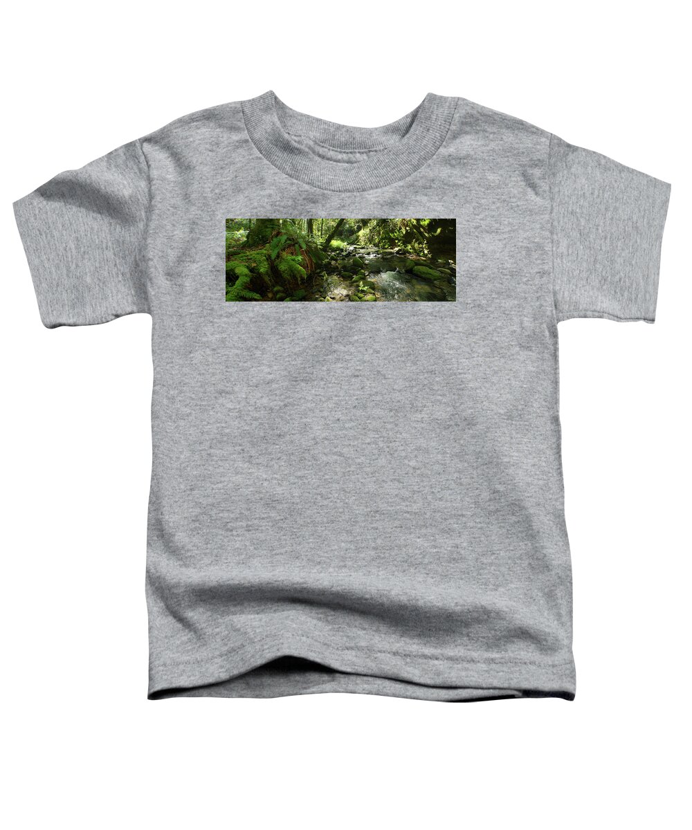 Adria Trail Toddler T-Shirt featuring the photograph Mossy Banks by Adria Trail