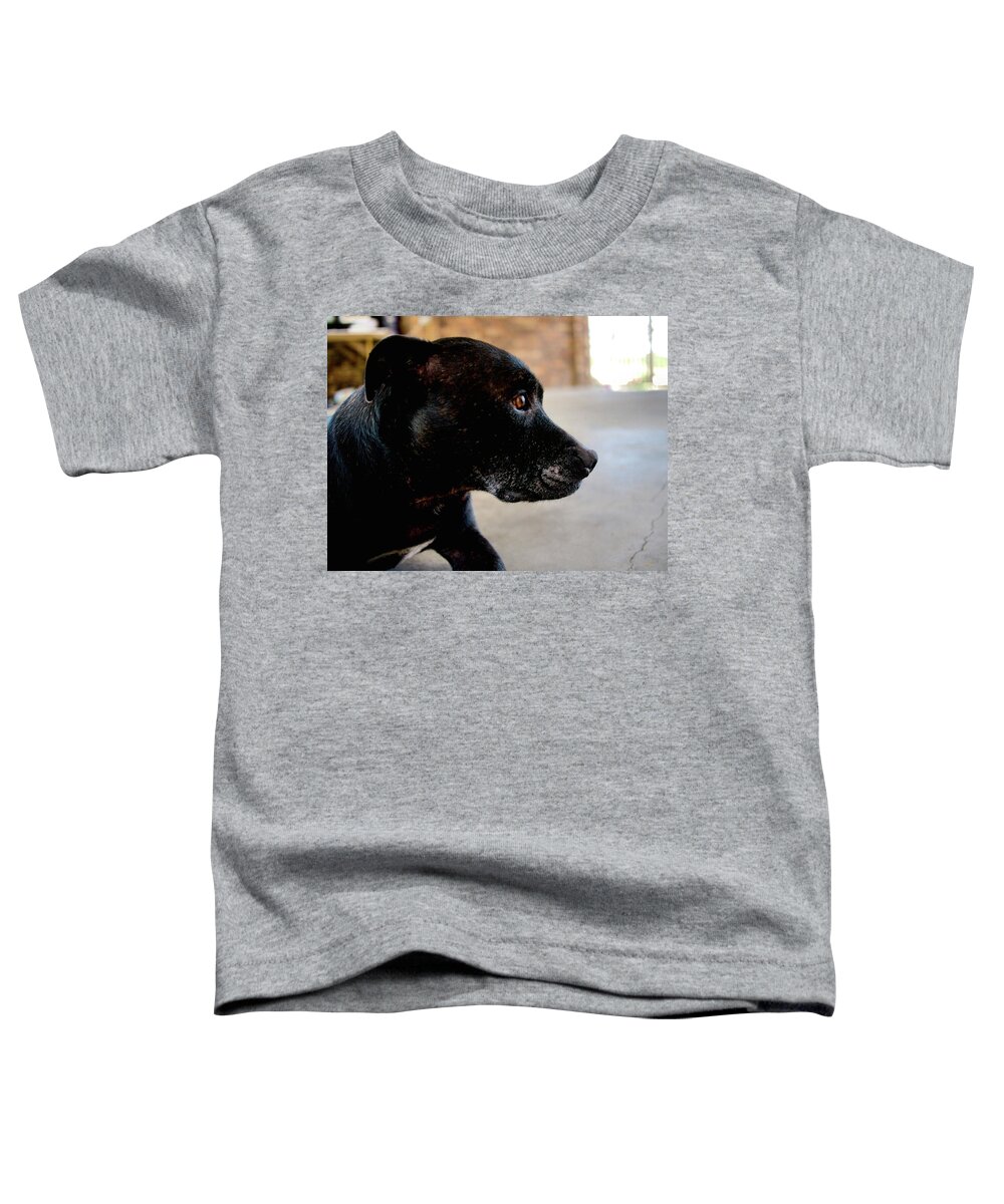 Portrait Toddler T-Shirt featuring the photograph Motey by Michael Blaine