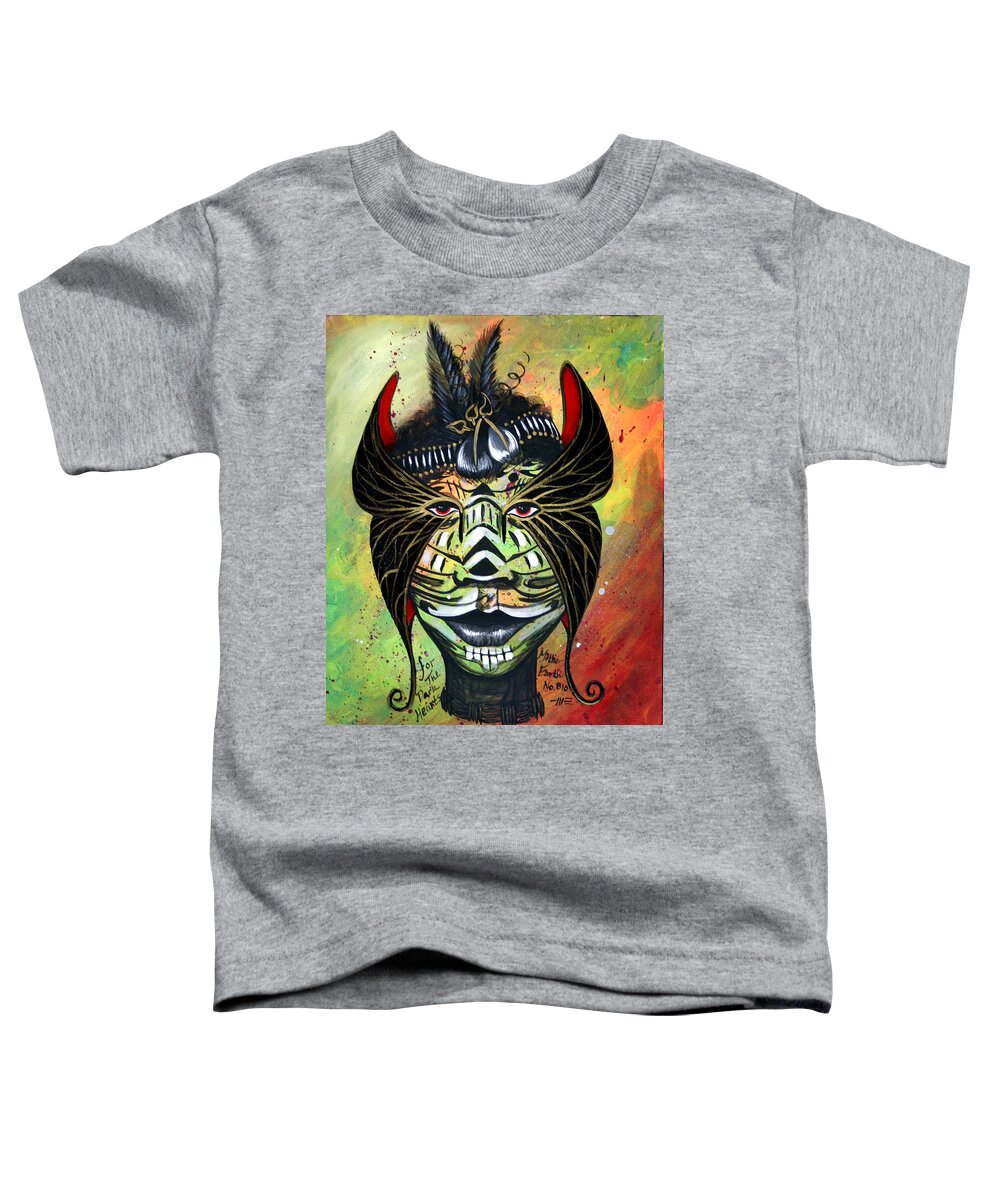 Eyes Toddler T-Shirt featuring the painting Mother Earth 810 by M E