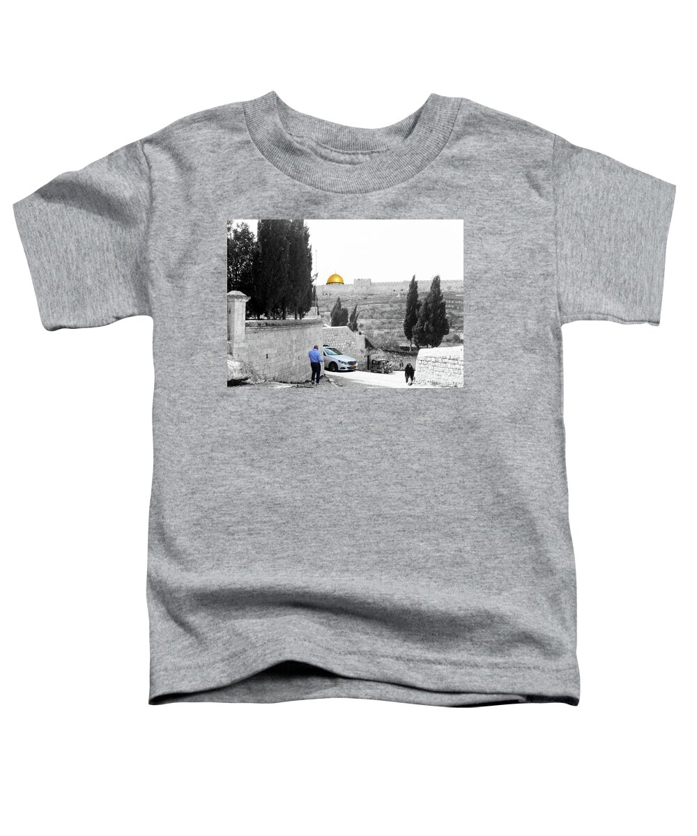 Mount Of Olives Toddler T-Shirt featuring the photograph Mount of Olives 1920 by Munir Alawi