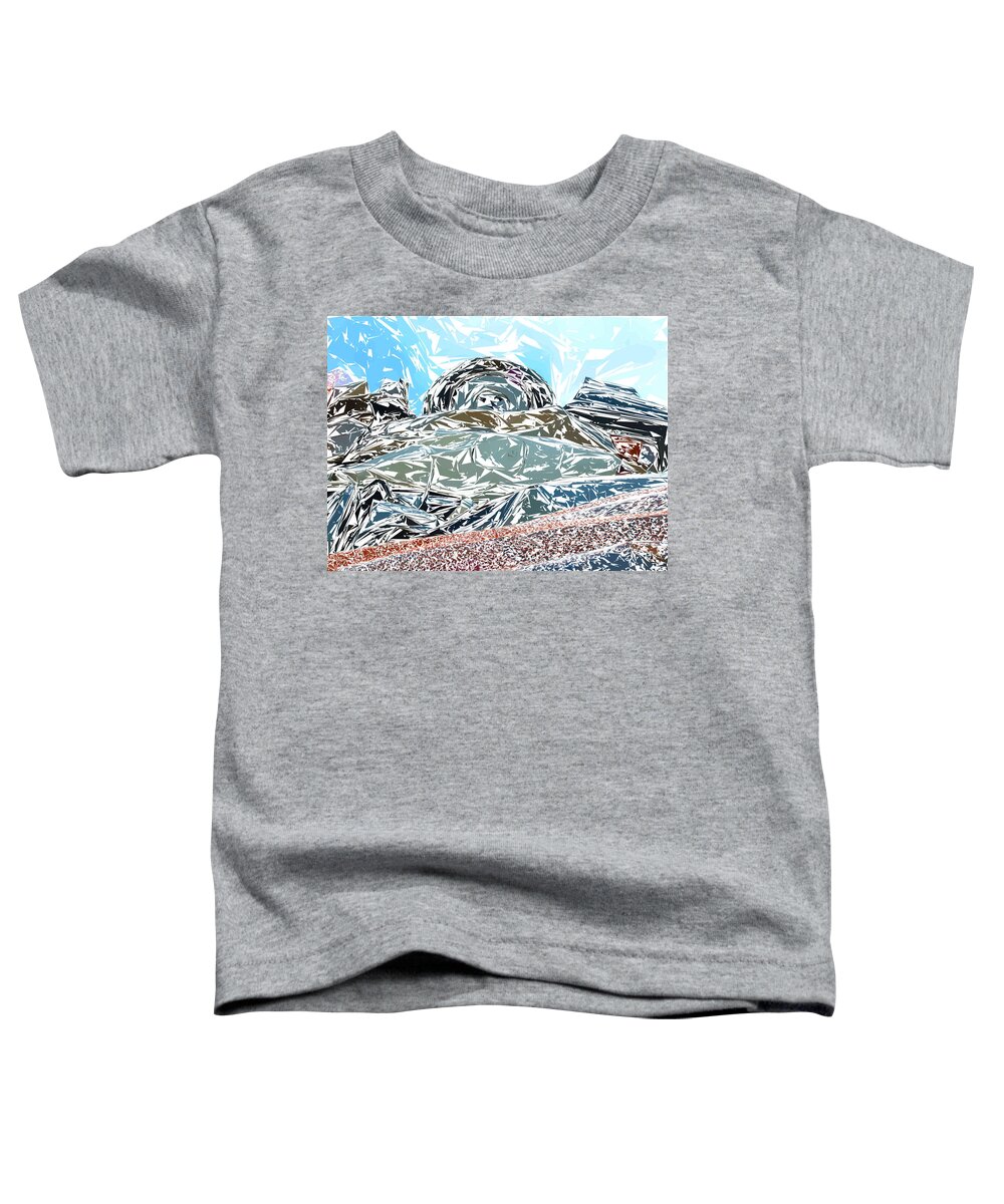 Auto Toddler T-Shirt featuring the photograph Mount Saint Auto Crush by Stan Magnan