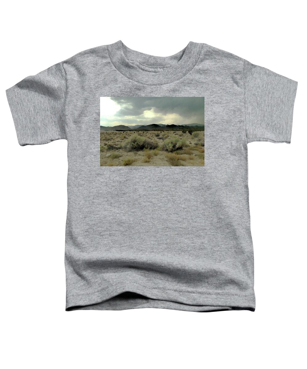 Mountain Toddler T-Shirt featuring the photograph Mountain Storm with Cows by Marcia Socolik