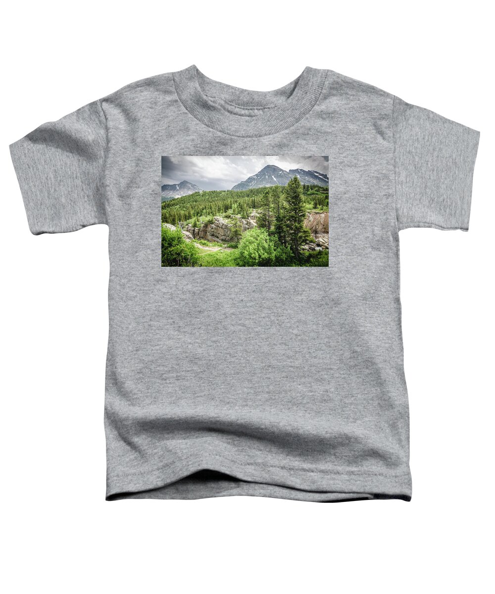 Glacier Toddler T-Shirt featuring the photograph Mountain Vistas by Margaret Pitcher