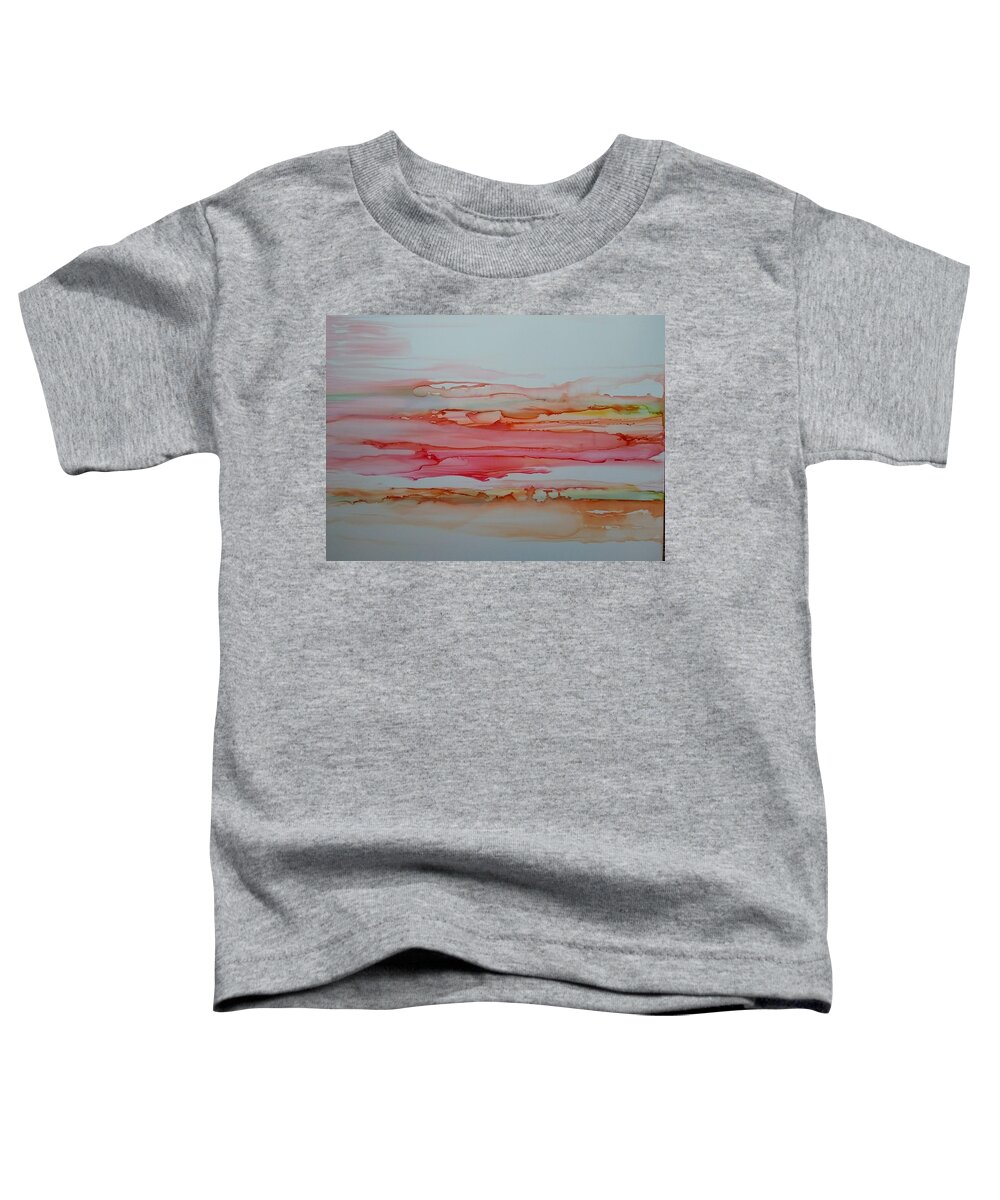 Alcohol Ink Prints Toddler T-Shirt featuring the painting Mirage by Betsy Carlson Cross