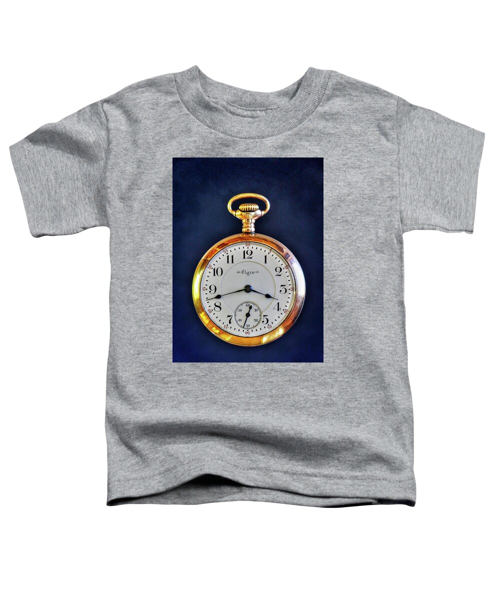Pocket Watch Toddler T-Shirt featuring the photograph My Grandfather's Watch by James Eddy