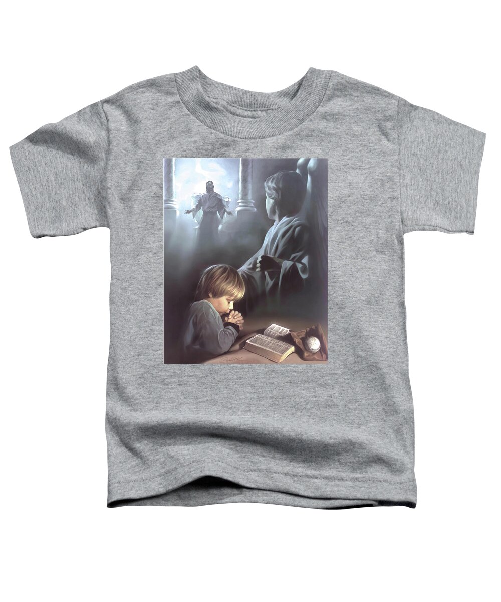 Spiritual Toddler T-Shirt featuring the painting My Prayer by Danny Hahlbohm