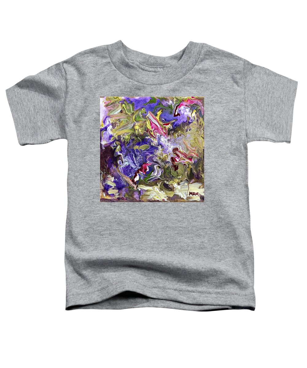 Abstract Toddler T-Shirt featuring the painting My Secret Garden by Mary Mirabal