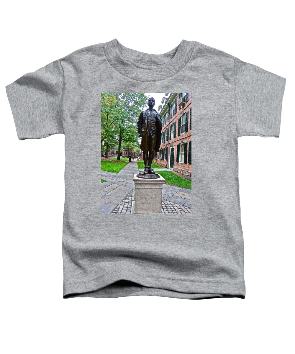 Architecture Toddler T-Shirt featuring the photograph Nathan Hale by Diana Hatcher