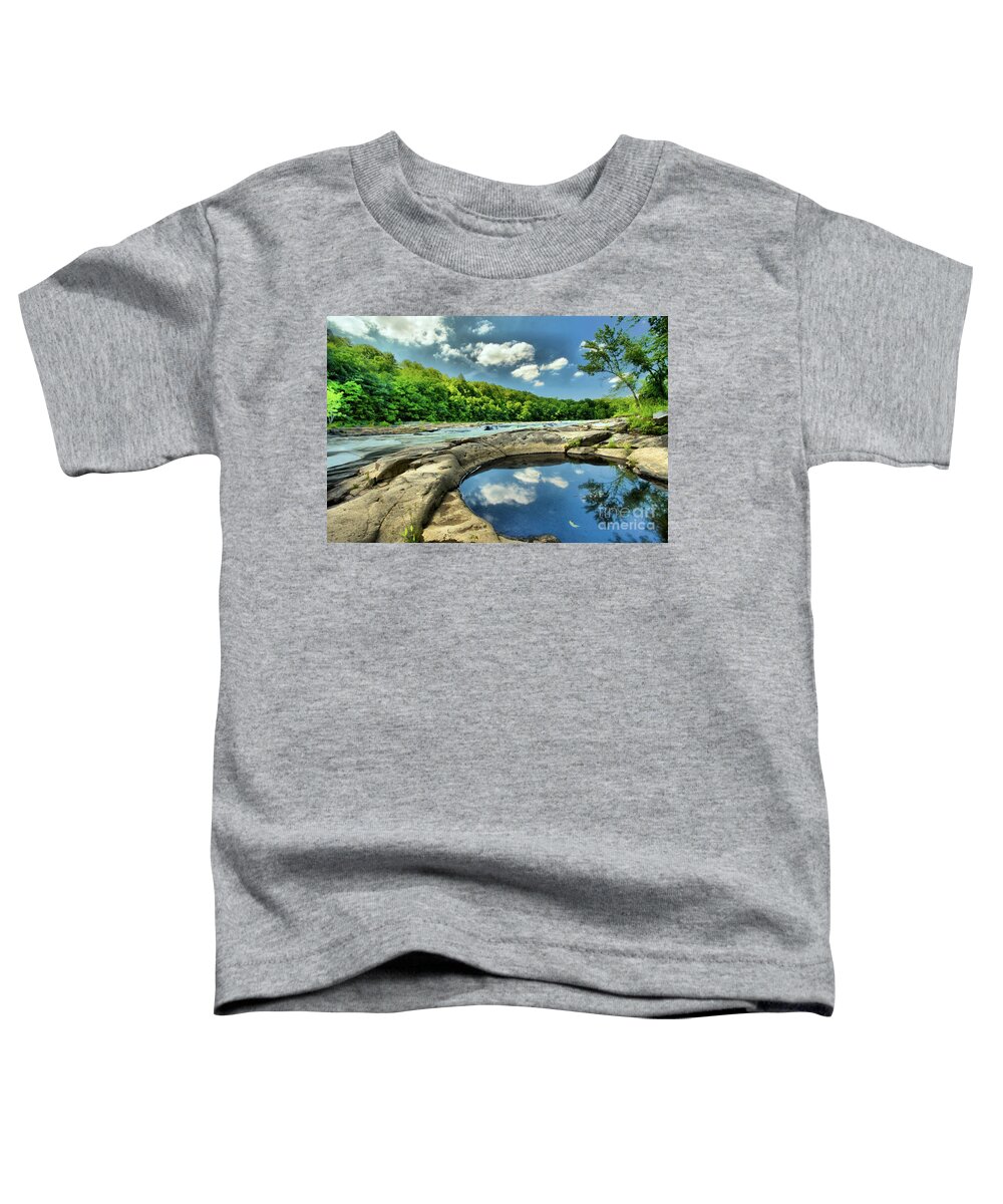Youghiogheny River Toddler T-Shirt featuring the photograph Natural Swimming Pool by Adam Jewell