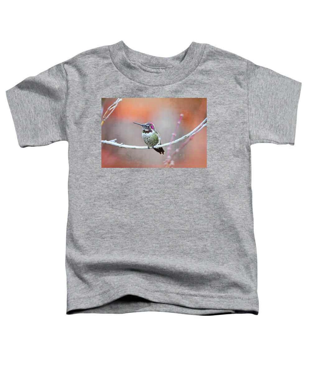 Hummingbird Toddler T-Shirt featuring the photograph Nature's Kiss by Lynn Bauer