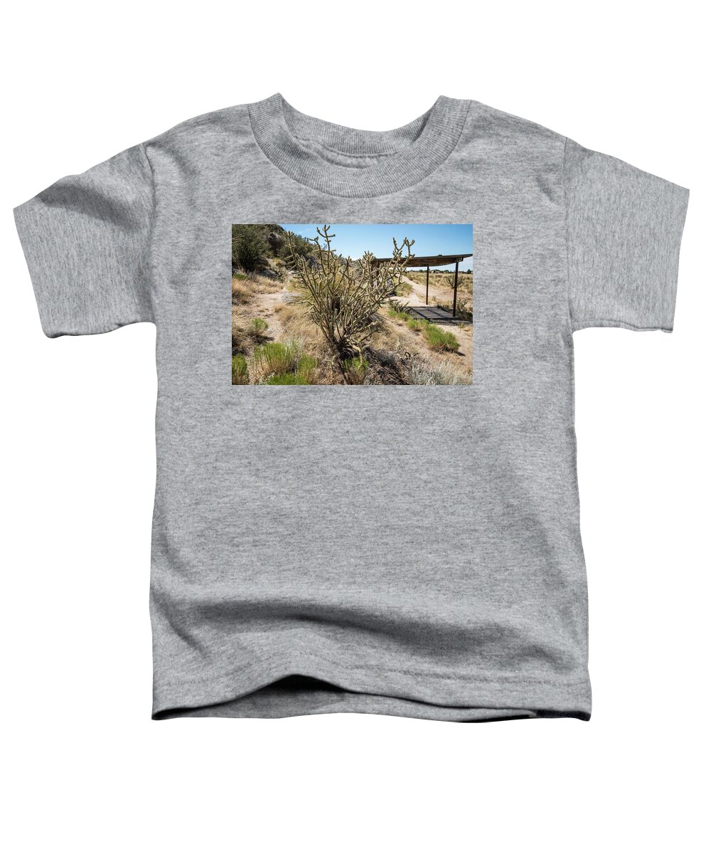 Mesa Toddler T-Shirt featuring the photograph New Mexico Cholla by Tom Cochran