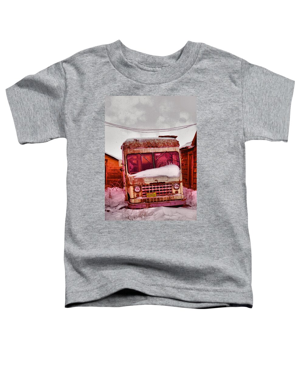 Van Toddler T-Shirt featuring the photograph No more deliveries by Jeff Swan