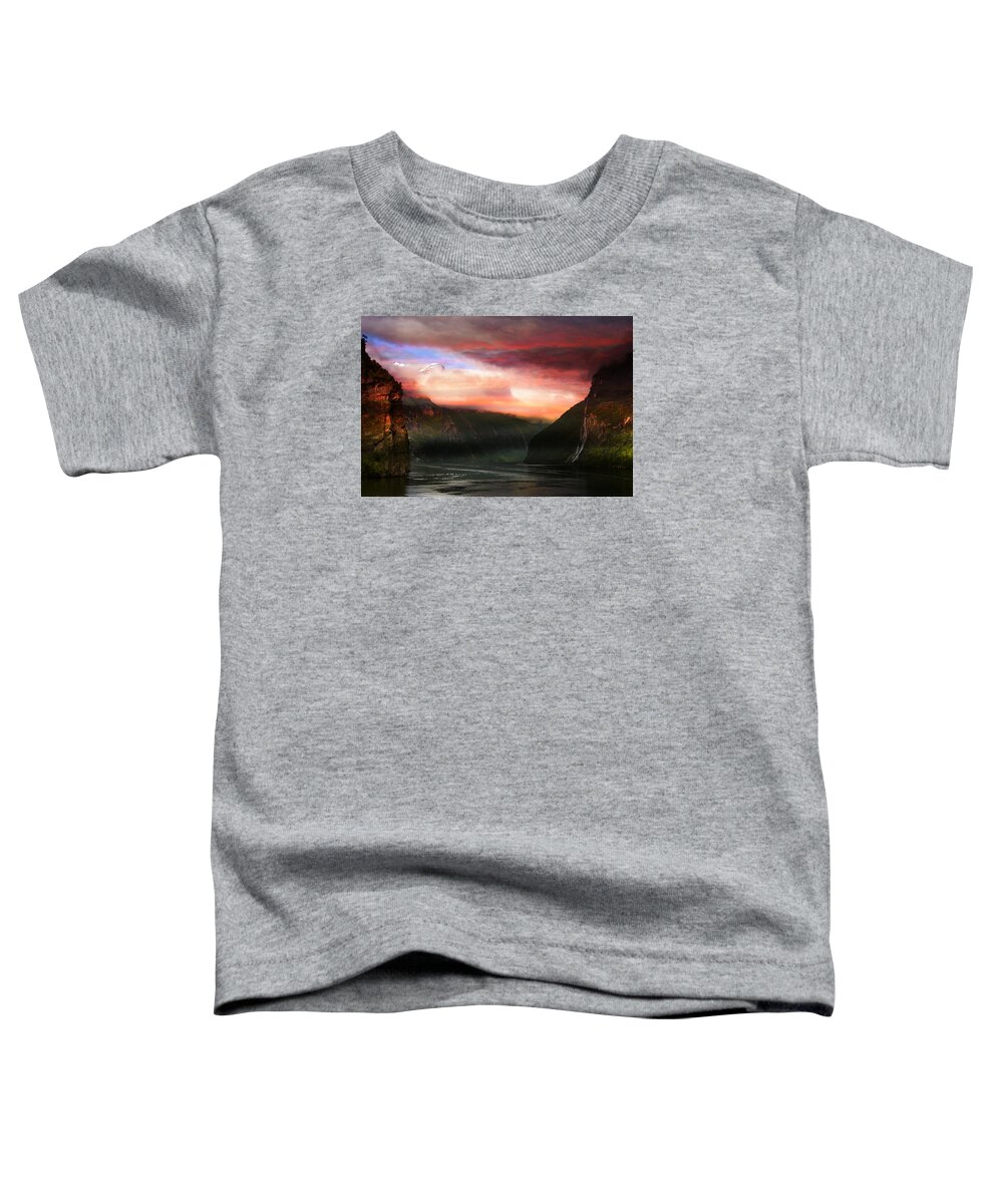 Norway Toddler T-Shirt featuring the photograph Norwegian Waterway by Bill Howard