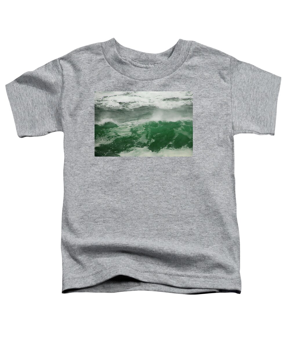 Ocean Toddler T-Shirt featuring the photograph Ocean Spray by Donna Blackhall