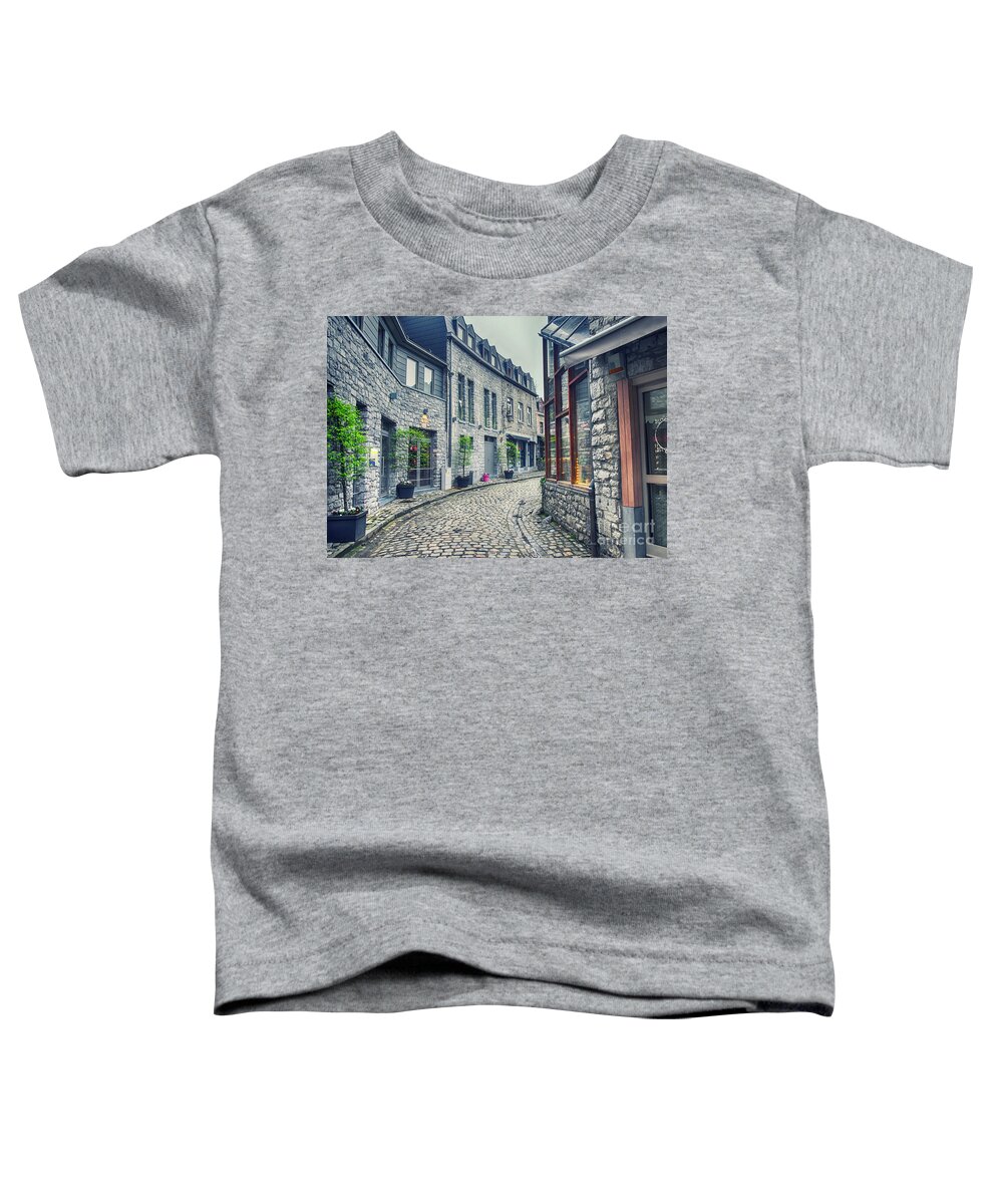 Sky Toddler T-Shirt featuring the photograph old Belgium town Durbuy by Ariadna De Raadt