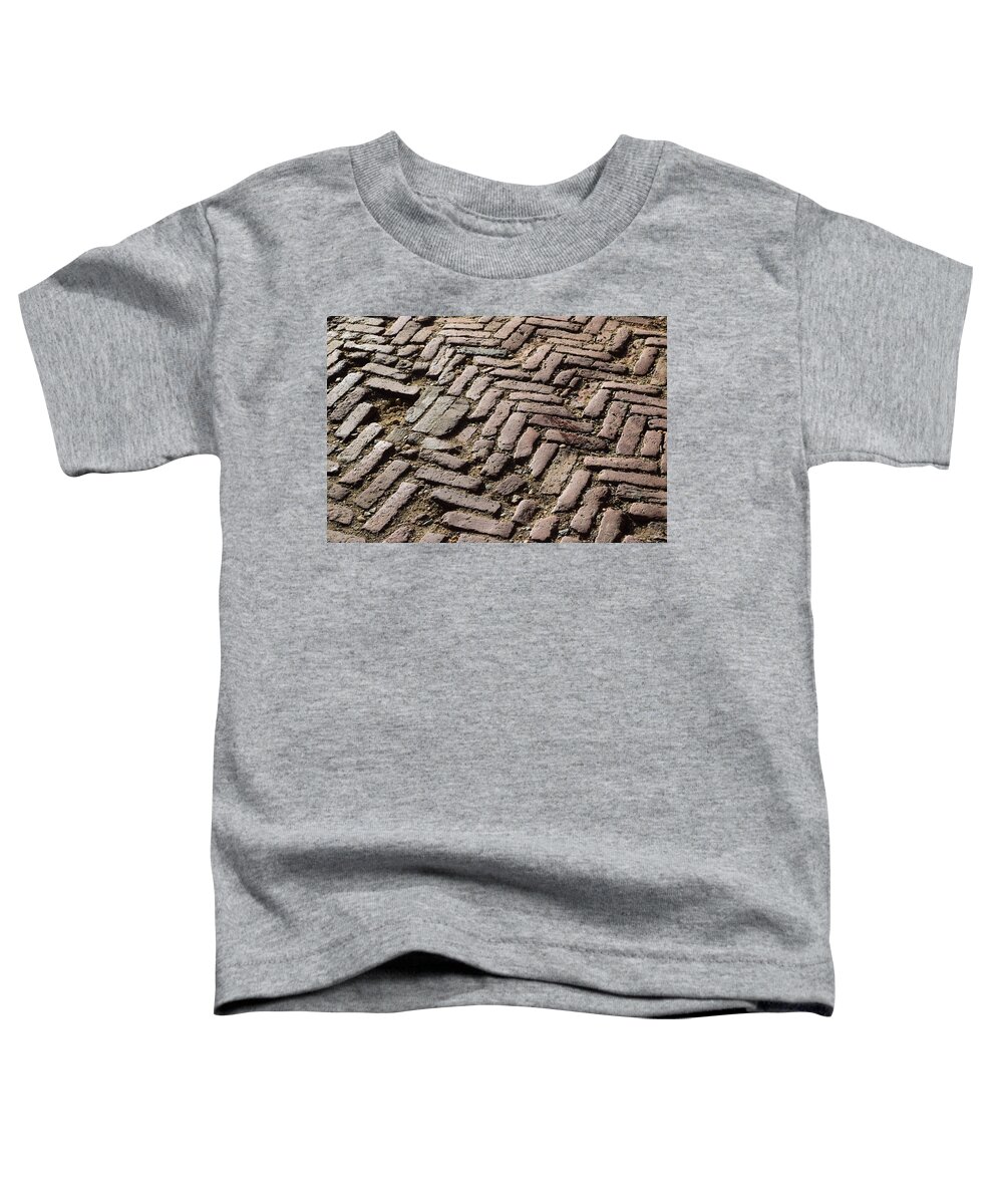 Old Toddler T-Shirt featuring the photograph Old Brick Road by Curtis Krusie