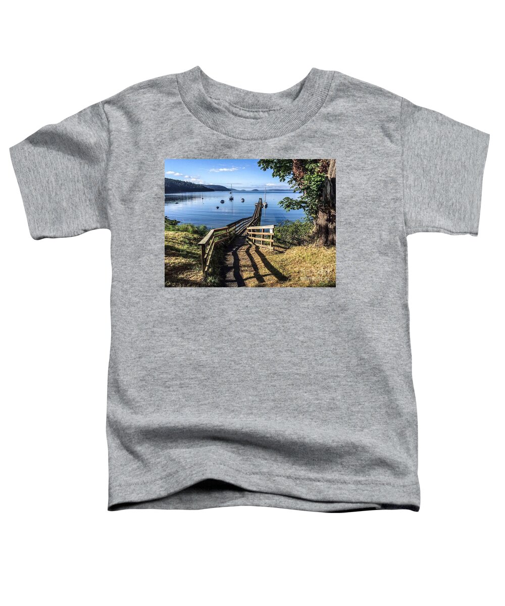 Olga Toddler T-Shirt featuring the photograph Olga Pier #1 by William Wyckoff